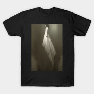 Ghost Woman Floating in the Air - Vintage T-Shirt